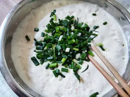 Make Onion waffles step 4