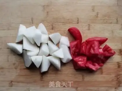 Make The radish, the red cow step 2