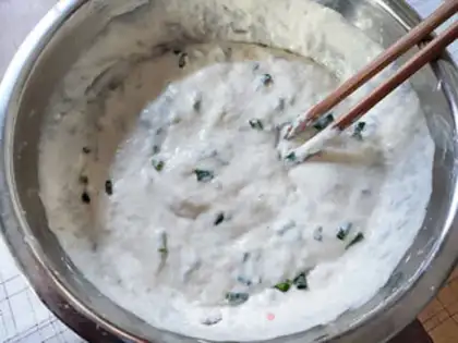 Make Onion waffles step 6