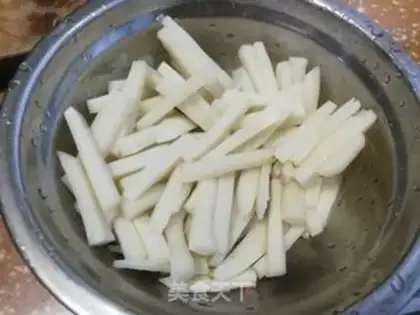 Make Fries of mushrooms and eggs step 0
