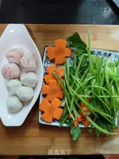 Make Carrot spinachball soup step 0