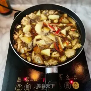Make Hot chicken wings, potatoes step 5