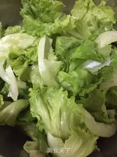 Make Boiled glass lettuce step 0
