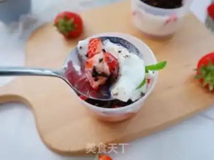 Make Strawberry milk pudding step 8