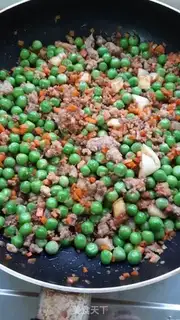 Make Meat and sweet peas step 6