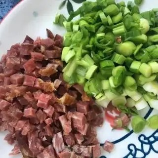 Make Blue bean corn fried rice step 1