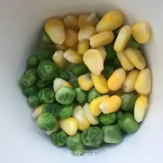 Make Blue bean corn fried rice step 2