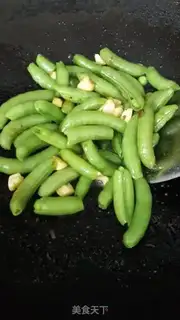 Make Mint fried sweet peas step 5