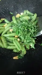 Make Mint fried sweet peas step 7