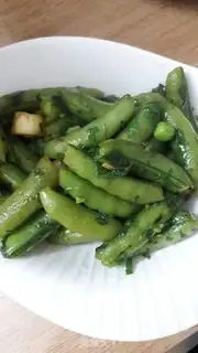 Make Mint fried sweet peas step 8