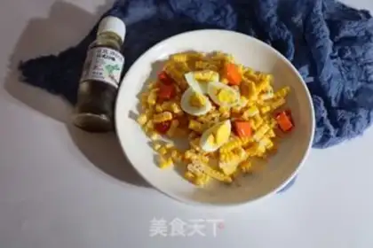 Make Carrot corn egg salad step 3