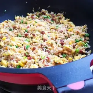 Make Blue bean corn fried rice step 8