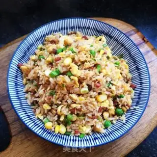 Make Blue bean corn fried rice step 9