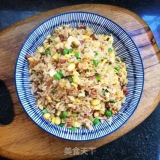Make Blue bean corn fried rice step 10