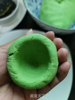 Make Spinach sesame cake step 6
