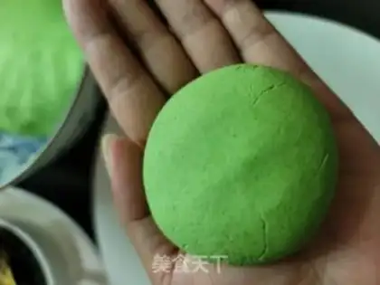 Make Spinach sesame cake step 8