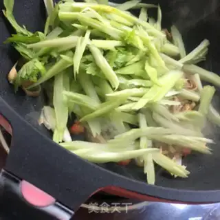 Make Fry, fried, celery step 6
