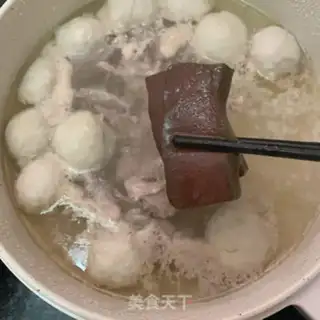 Make Pork duck blood soup step 7