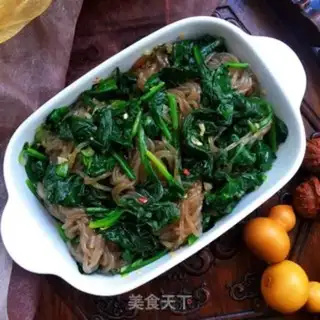 Make Spinach with root powder step 6