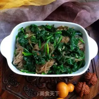 Make Spinach with root powder step 7
