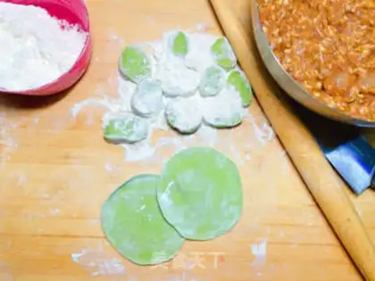 Make Shrimp dumplings step 2