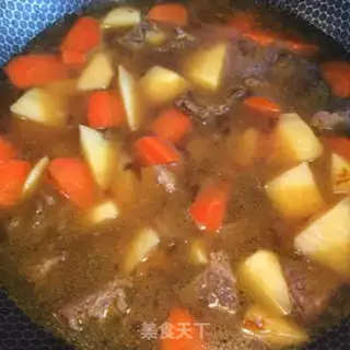 Make Curry potatoes and oxen step 6