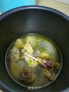 Make Duck soup, spinach step 1