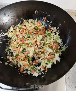 Make Five colours of rice rice step 5