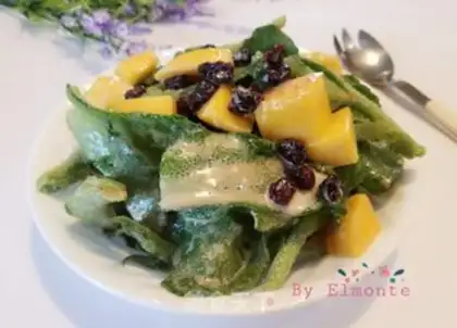 Make Sesame sauce ice salad step 7