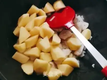 Make Potato chicken chest step 4