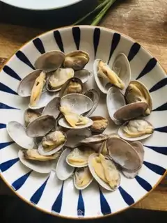 Make Flower clams and eggs step 0