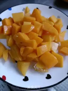 Make Mango pudding step 1