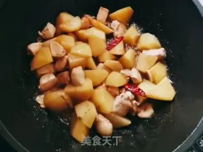 Make Potato chicken chest step 5