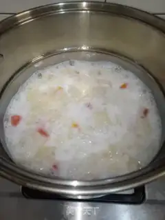 Make Silver ear milk for papayas step 8