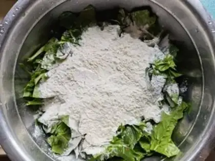 Make Steam spinach step 4