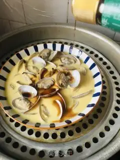 Make Flower clams and eggs step 5
