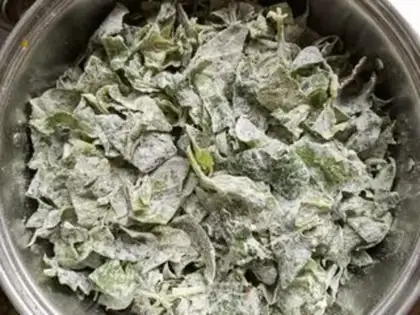 Make Steam spinach step 6