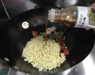Make Red seafood salad noodles step 11