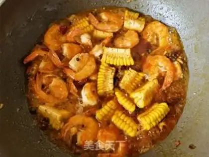 Make Spicy boiled shrimp step 15