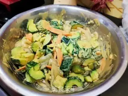 Make Sesame sauce with cold skin step 11