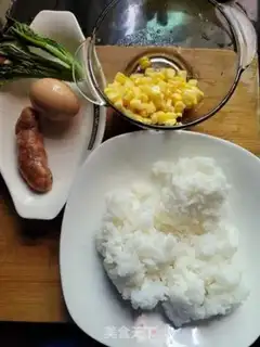 Make Sausage corn fried rice step 0