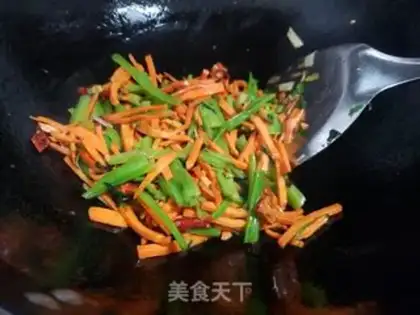 Make Carrot, spinach pole step 5
