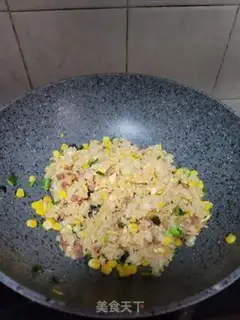 Make Sausage corn fried rice step 8
