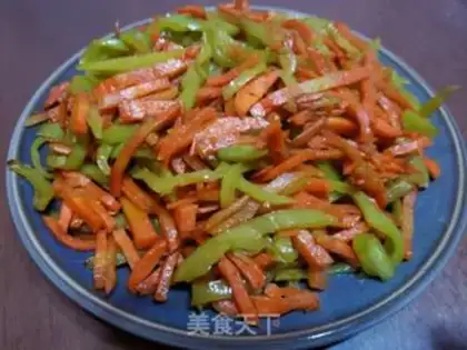 Make Carrot and green pepper step 5