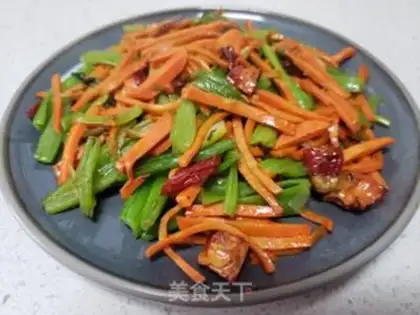 Make Carrot, spinach pole step 6
