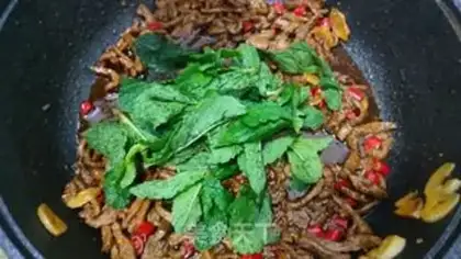 Make Mint beef step 9