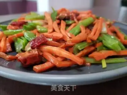 Make Carrot, spinach pole step 7