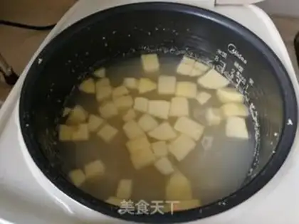Make Apple rice porridge step 3