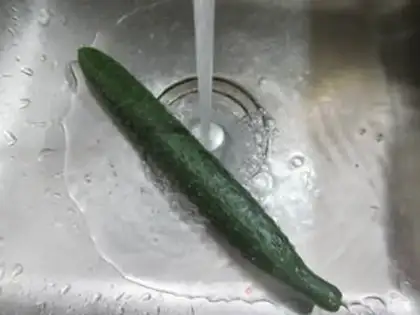 Make Shrimp fried cucumber step 3