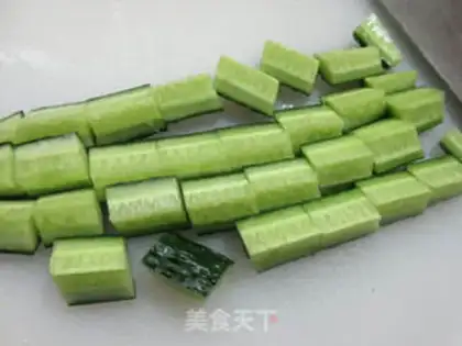 Make Shrimp fried cucumber step 4